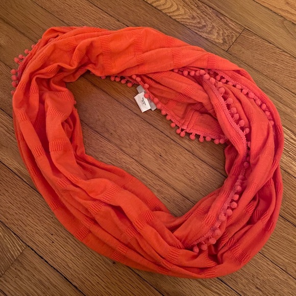 J. Crew Pom Pom Infinity Scarf - Picture 9 of 9